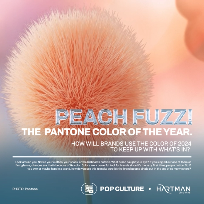 Peach Fuzz! The Pantone Color of the Year.